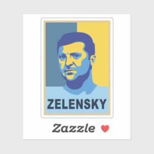 Sticker Vladimir Zelensky - Je suis avec l'Ukraine