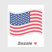Sticker  vlag van de Verenigde Staten (Vel)