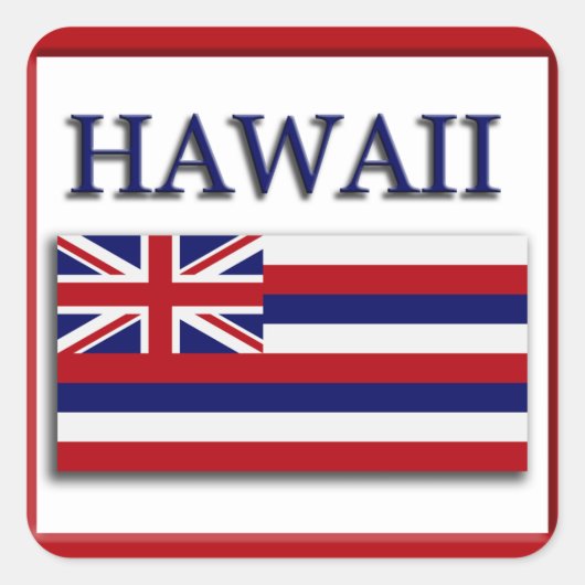 Sticker vlaggenontwerp Hawaii-staat (Voorkant)
