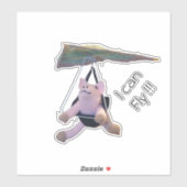 Sticker - vliegend varken (Vel)