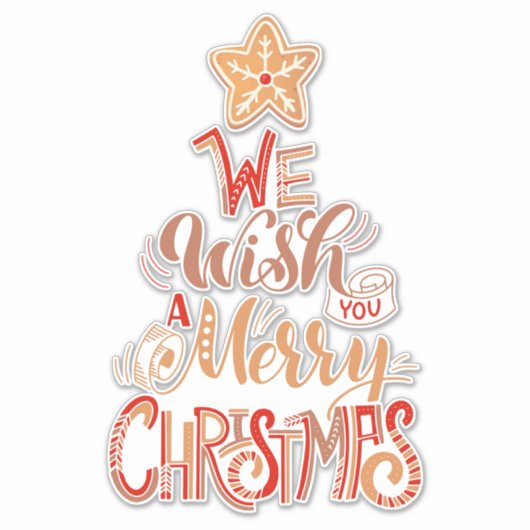 Sticker Voeux de Noël (Devant)