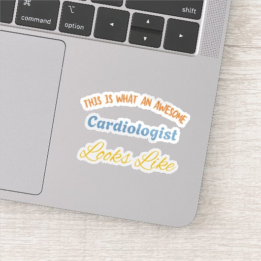 Sticker Voici à quoi ressemble un cardiologue génial (Détail)