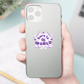 Sticker Voici le monde (Téléphone)