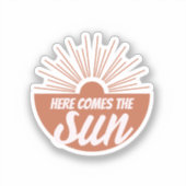 Sticker Voici le soleil (Recto)
