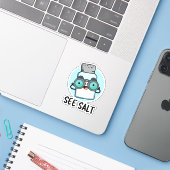 Sticker Voir Salt Funny Sea Salt (Ordinateur portable avec iPhone)