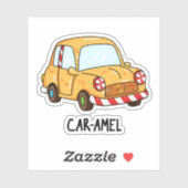 Sticker Voiture-amel Funny Candy voiture-jeu (Feuille)