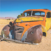 Sticker Voiture ancienne et abandonnée à Solitaire, Namibi (Devant)