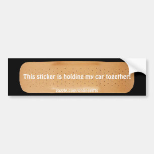 Sticker voiture Bandaid drôle