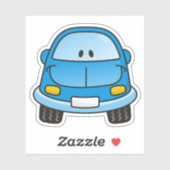 Sticker Voiture Carton Bleu (Feuille)