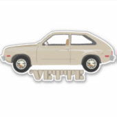 Sticker Voiture classique Retro Chevrolet Chevette (Devant)