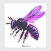 Sticker voiture d'abeilles (Feuille)