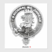 Sticker voiture de badge clan macgregor scotland (Feuille)