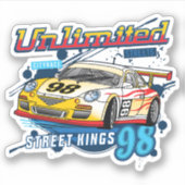 Sticker Voiture de course _ Moteur 1 (Devant)