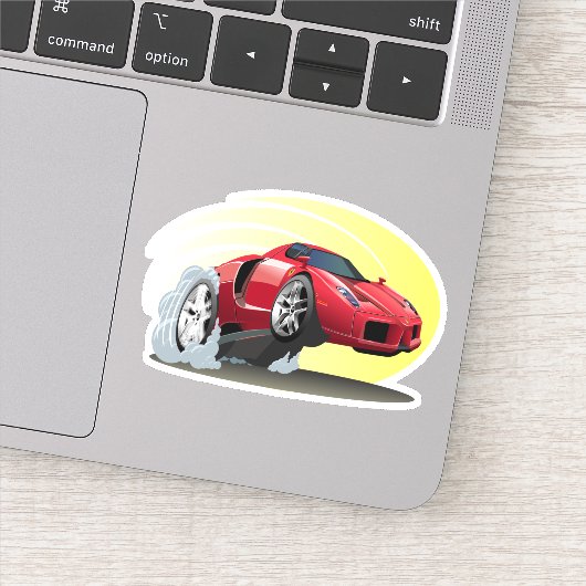 Sticker Voiture de dessin (Détail)