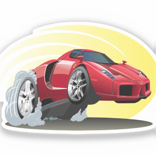 Sticker Voiture de dessin (Recto)