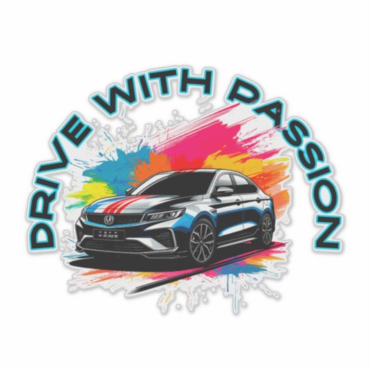 Sticker Voiture de luxe sportive (Devant)