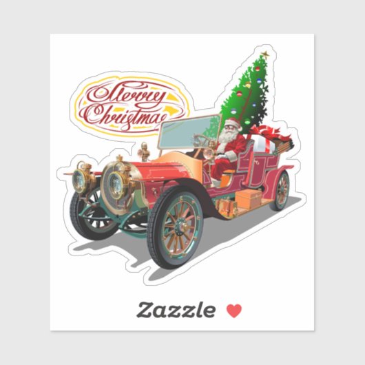 Sticker Voiture de Noël (Feuille)