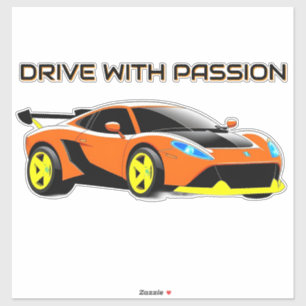 Sticker Voiture de sport avec design élégant et esthétique