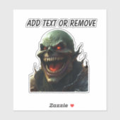 Sticker voiture démon hélilion bald (Feuille)