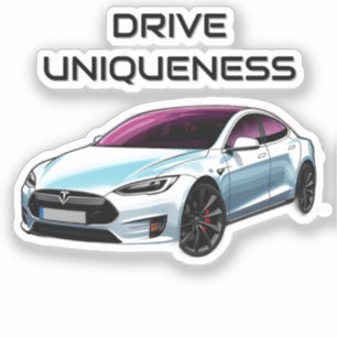 Sticker Voiture électrique moderne