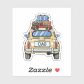 Sticker Voiture Fiat vintage (Feuille)