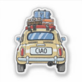 Sticker Voiture Fiat vintage (Devant)