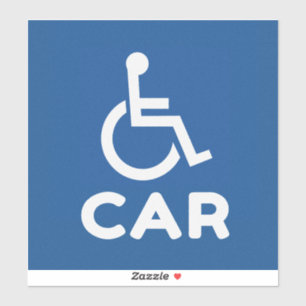 Sticker Voiture Handicapée