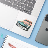 Sticker voiture hot rod (Ordinateur portable avec iPhone)