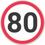 Sticker Voiture limite de vitesse (Devant)