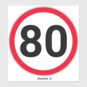 Sticker Voiture limite de vitesse (Feuille)