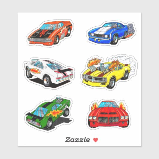 Sticker voiture musculaire classique (Feuille)
