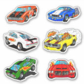 Sticker voiture musculaire classique (Devant)