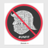 Sticker Voiture Nuage Anti-Donald-Trump (Feuille)