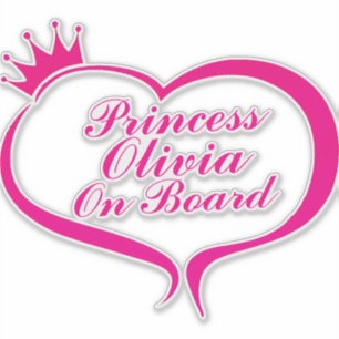 Sticker Voiture "Princess On Board"