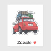 Sticker Voiture Red Fiat (Feuille)