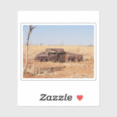 Sticker Voiture rouillée (Feuille)