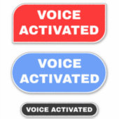 Sticker Voix activée (Devant)