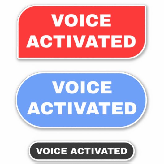 Sticker Voix activée (Devant)