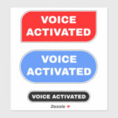 Sticker Voix activée (Feuille)