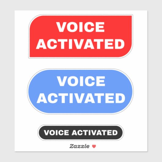 Sticker Voix activée (Feuille)