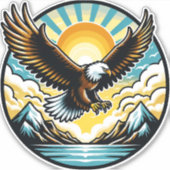 Sticker vol d'aigle (Devant)