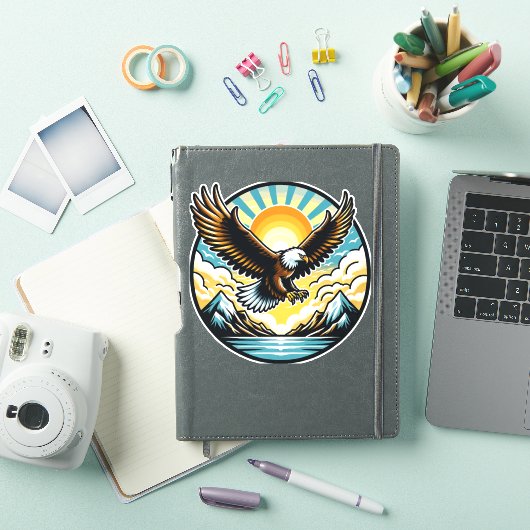 Sticker vol d'aigle (Couverture iPad)