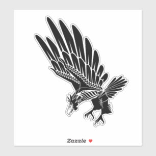 Sticker Vol de l'aigle Noir