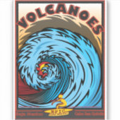 STICKER VOLCANOES DE SURF BAJA MEXICO (Devant)