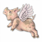 Sticker Voler des cochons (Devant)