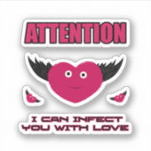 Sticker Voler les coeurs (Devant)