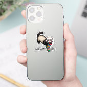 Sticker Voleur de chaussettes professionnel (Téléphone)