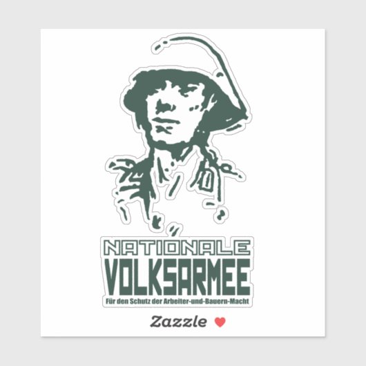 Sticker Volksarmee national (Feuille)