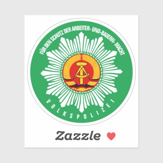 STICKER VOLKSPOLIZEI (Feuille)