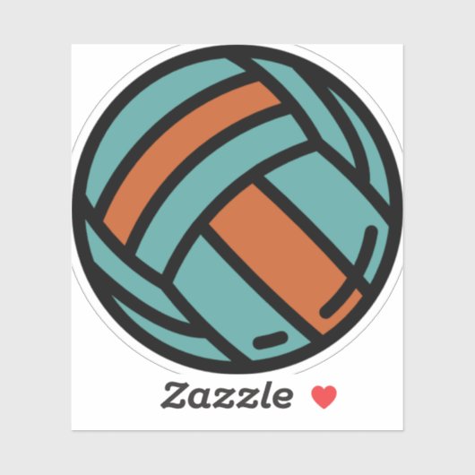 Sticker volley-ball (Feuille)